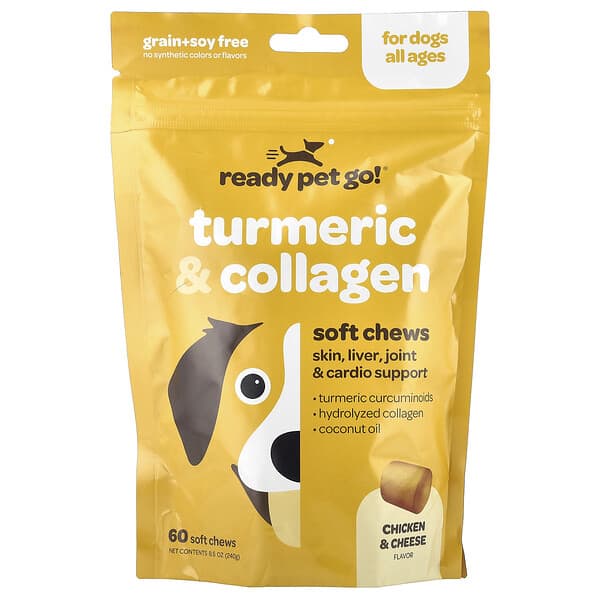 Ready Pet Go - Turmeric & Collagen 60 ct
