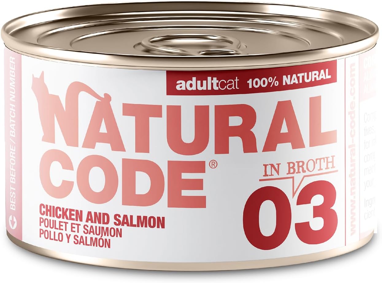 Natural Code - 03 Chicken & Salmon in Broth [3oz] (24pk)