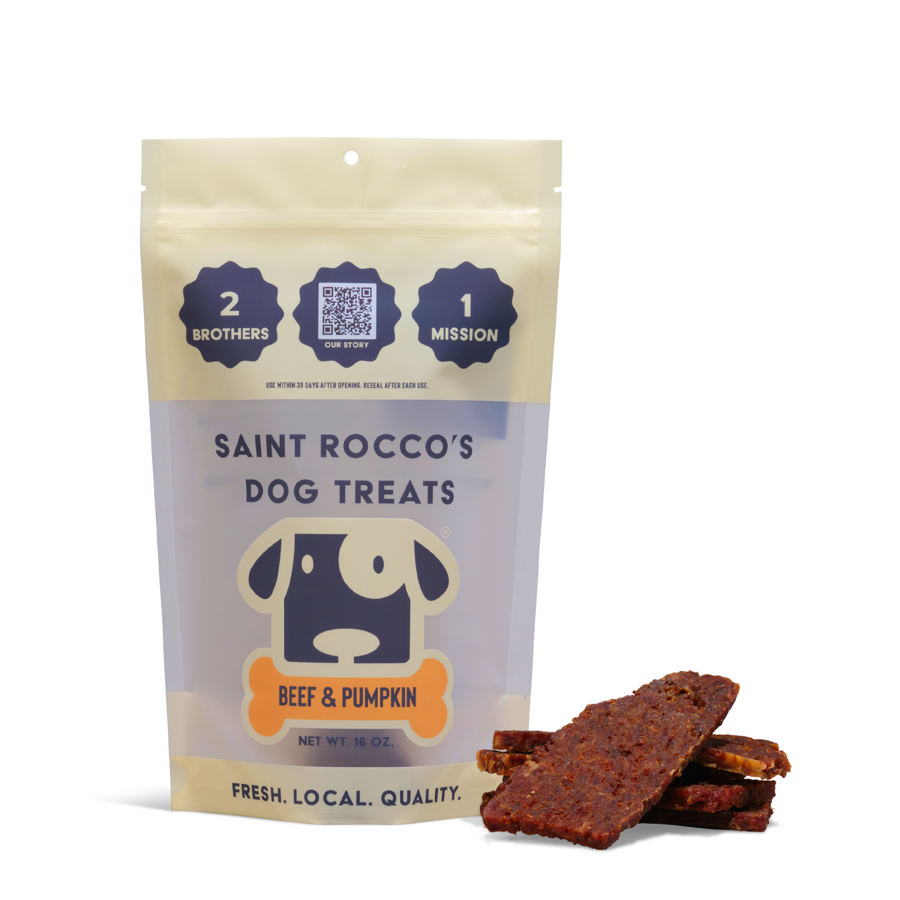 Saint Rocco's - Beef and Pumpkin Treats 3oz