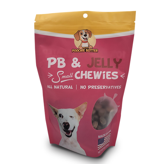 Poochie Butter - PB & Jelly Small Chewies [1.5, 8 oz]