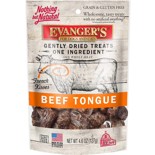 Evanger's NBN - Gently Dried Beef Tongue Treats 4.6 oz