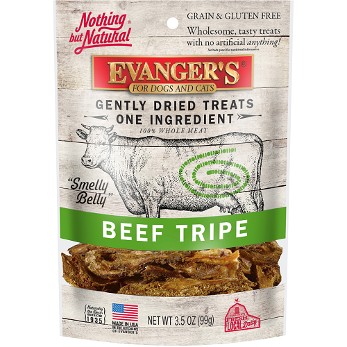 Evanger's NBN - Gently Dried Beef Tripe Treats 3.5 oz