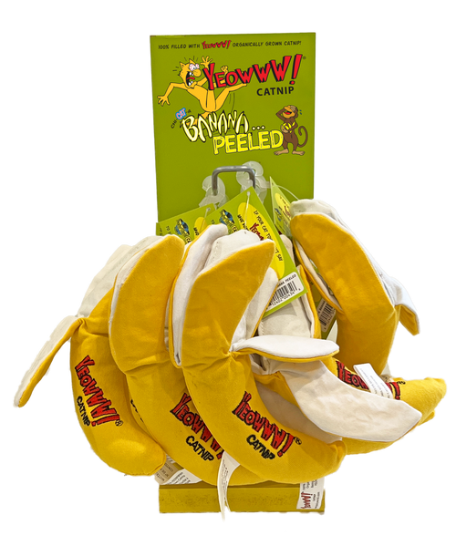 Yeowww! Display Stand w/ 12 Chi-Cat-A Peeled Banana