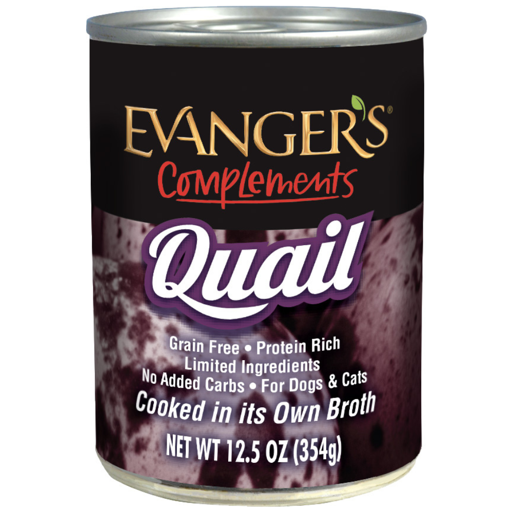 Evanger's - GF Complements Quail for Dogs & Cats 12.5 oz (case)