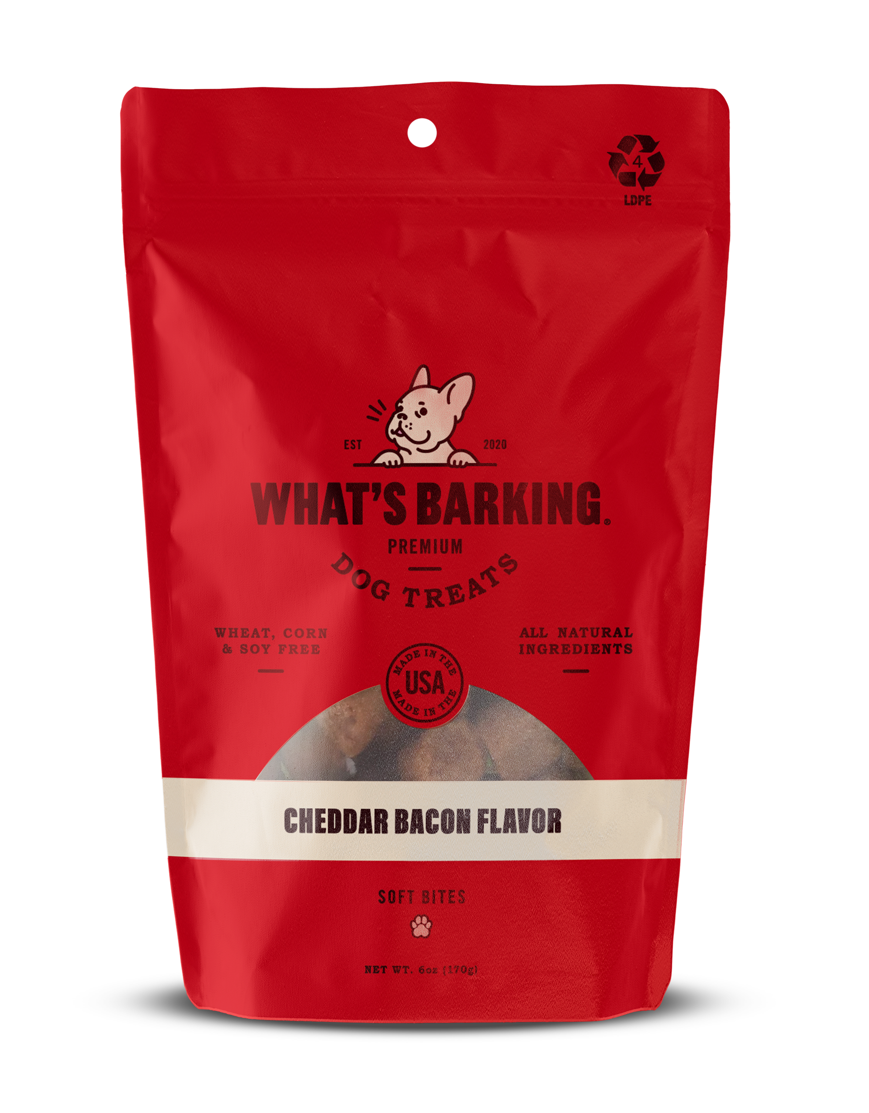 What's Barking - Cheddar Bacon Soft Chews 6 oz