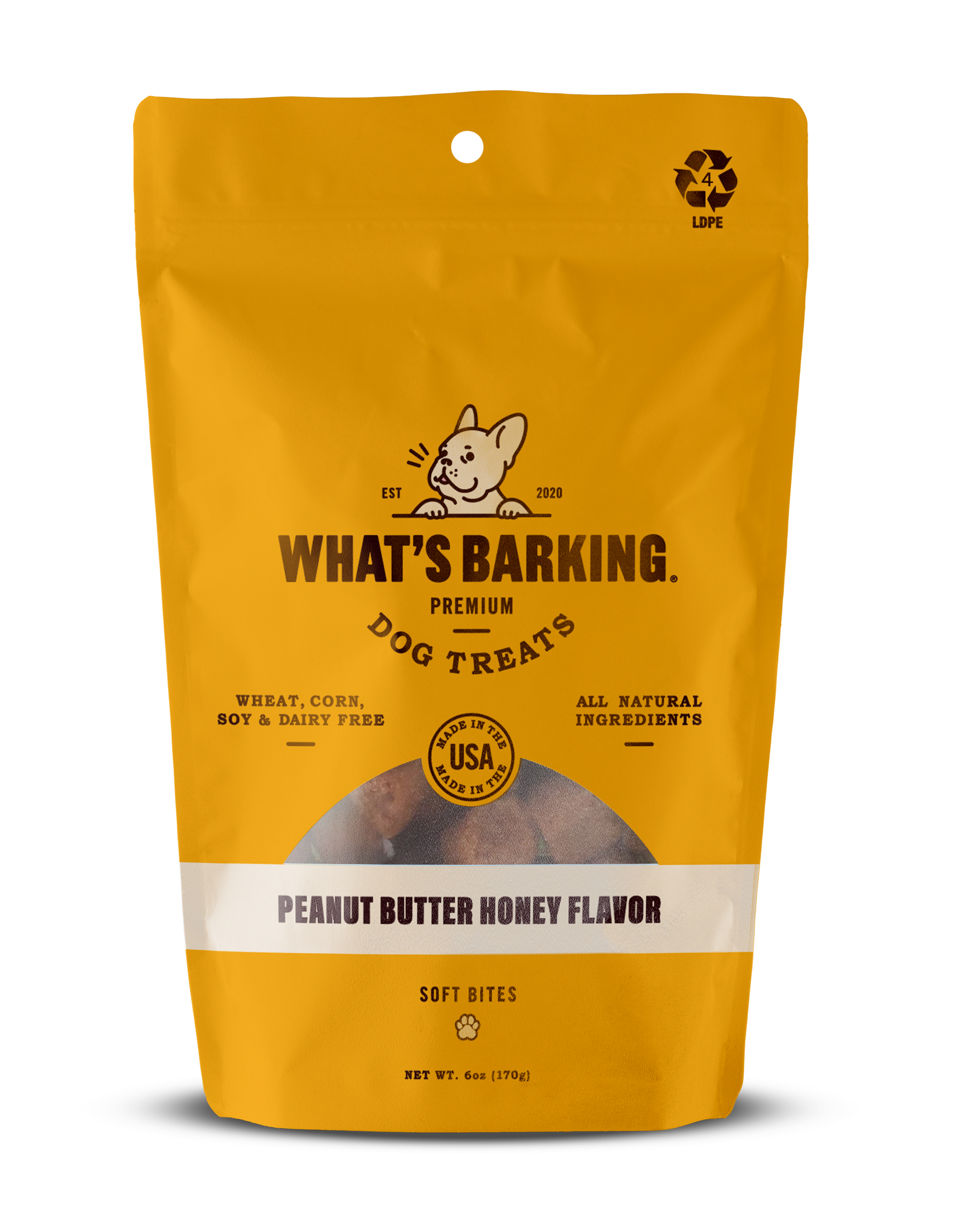 What's Barking - PB & Honey Soft Chews 6 oz
