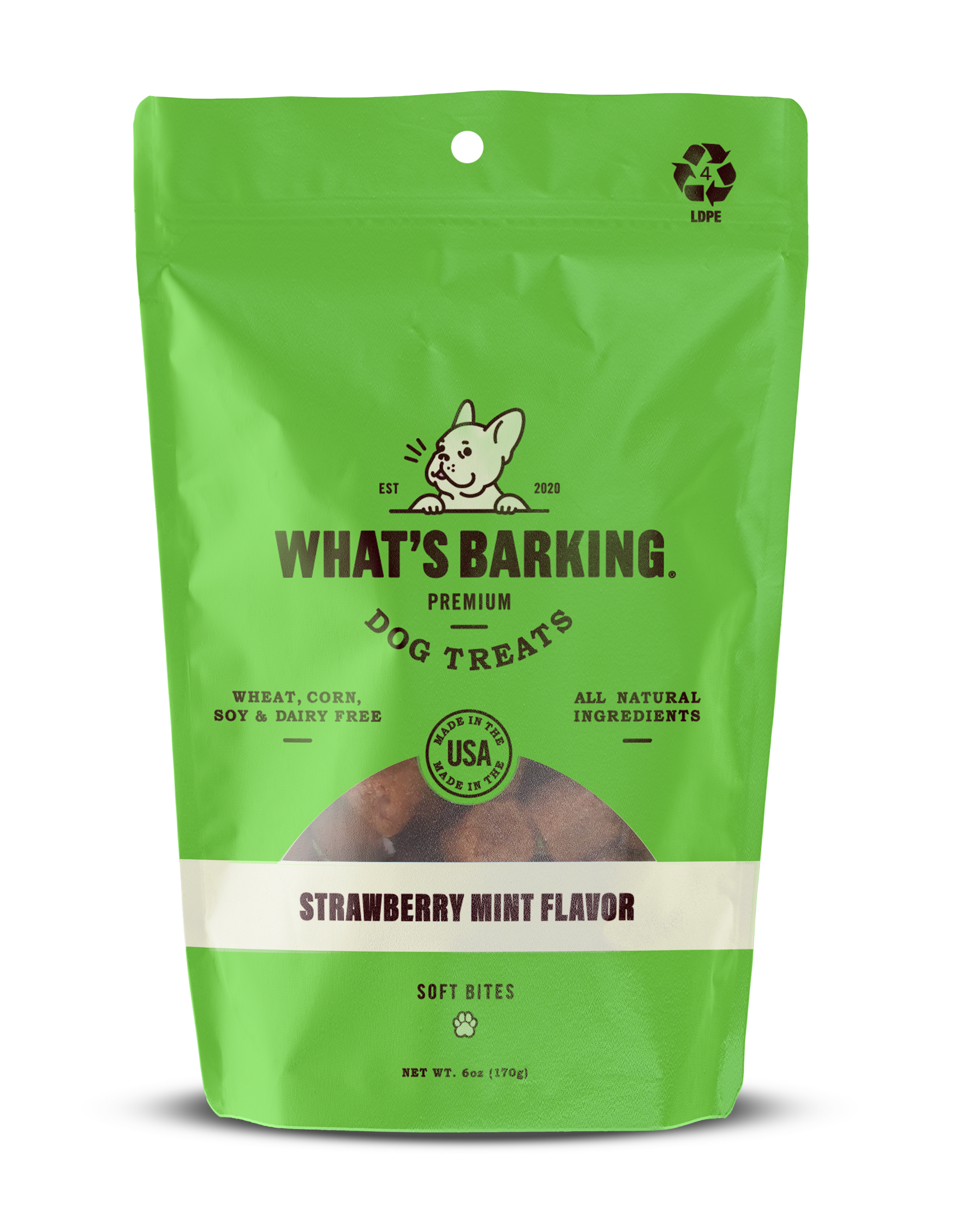 What's Barking - Strawberry Mint Soft Chews 6 oz